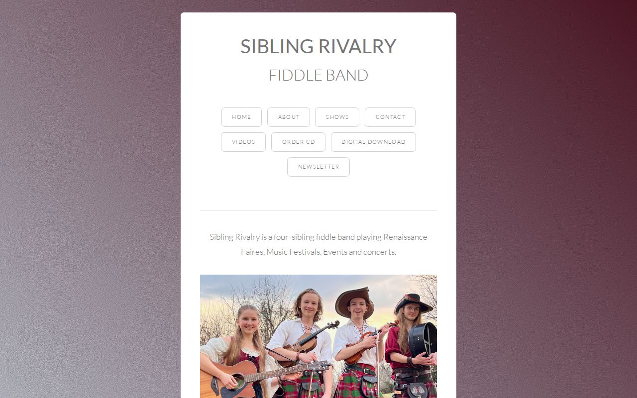 Sibling Rivalry Fiddle Band